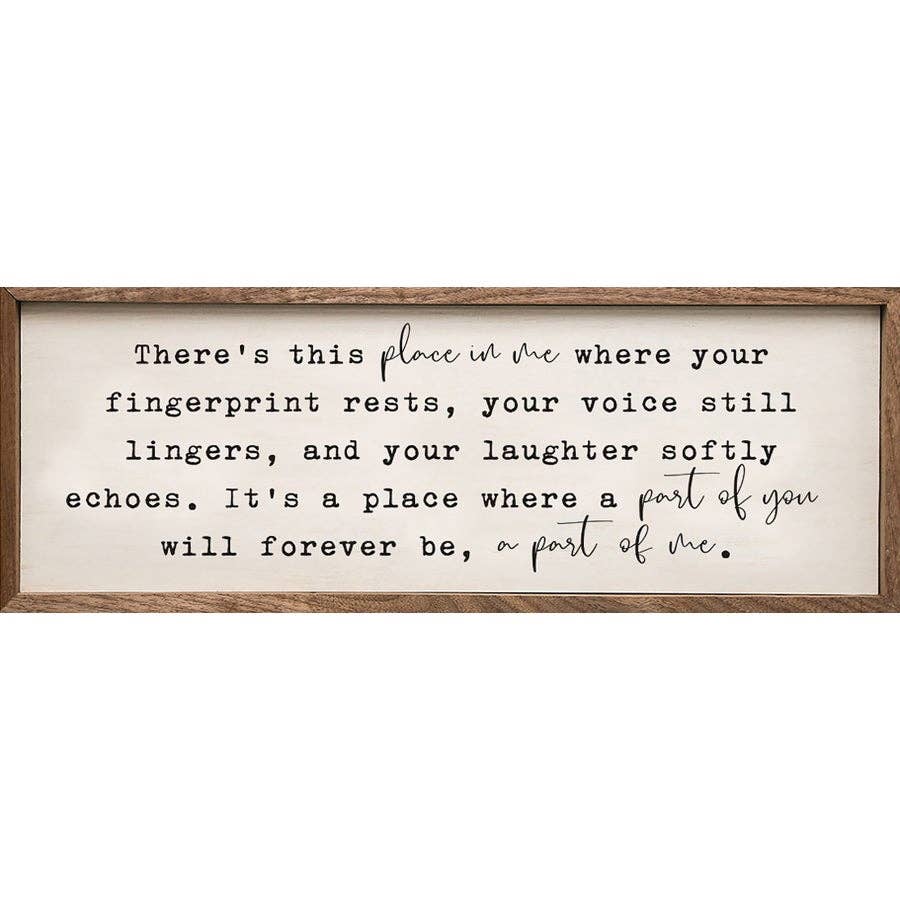 There's This Place - wooden sign