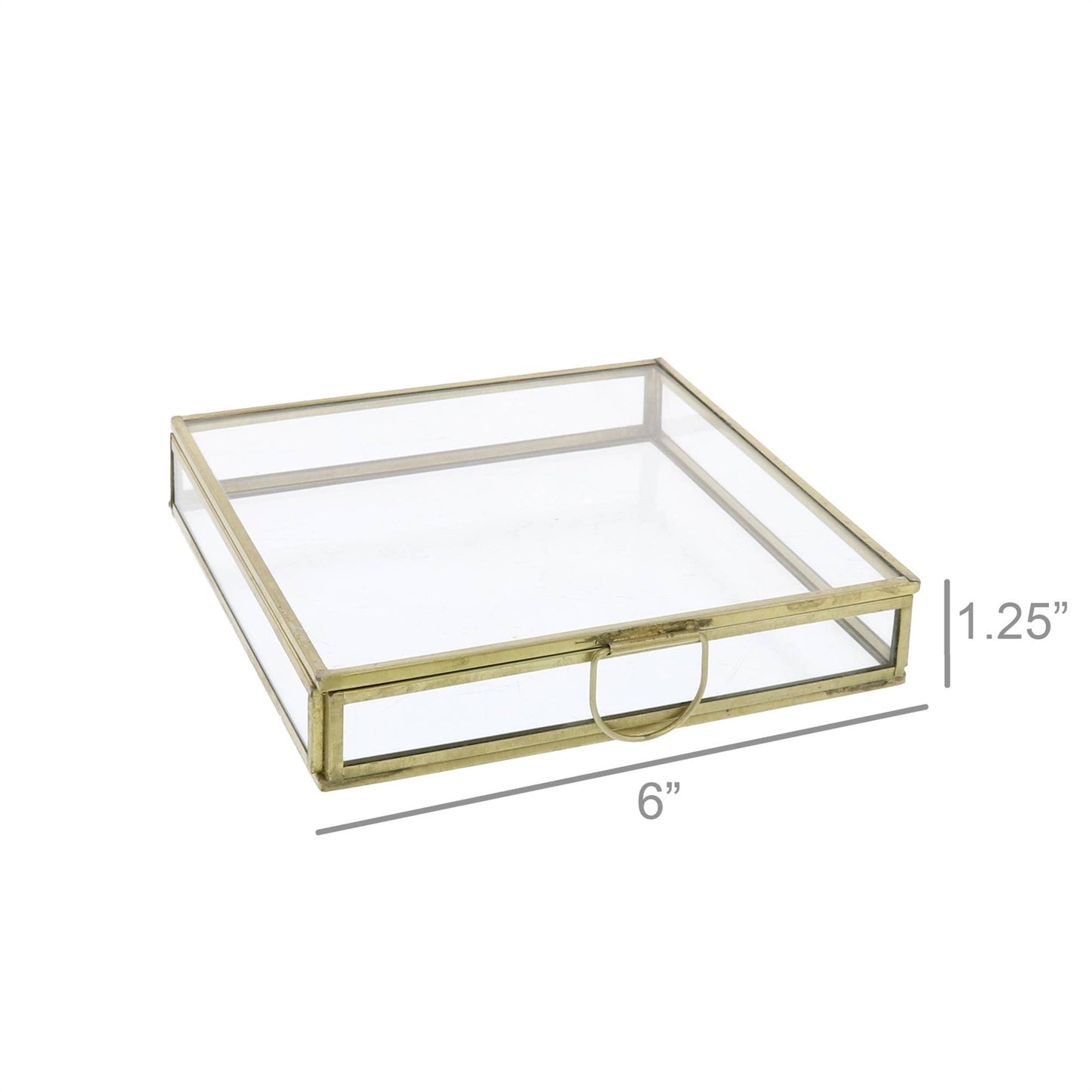 Flat, Square Glass Display Box