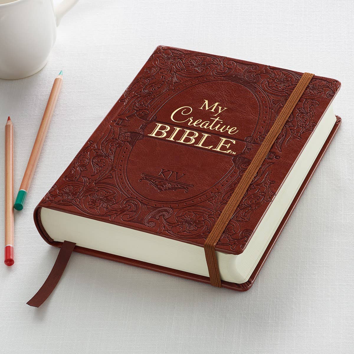 KJV My Creative Bible - Faux Leather Hardcover, Saddle Tan