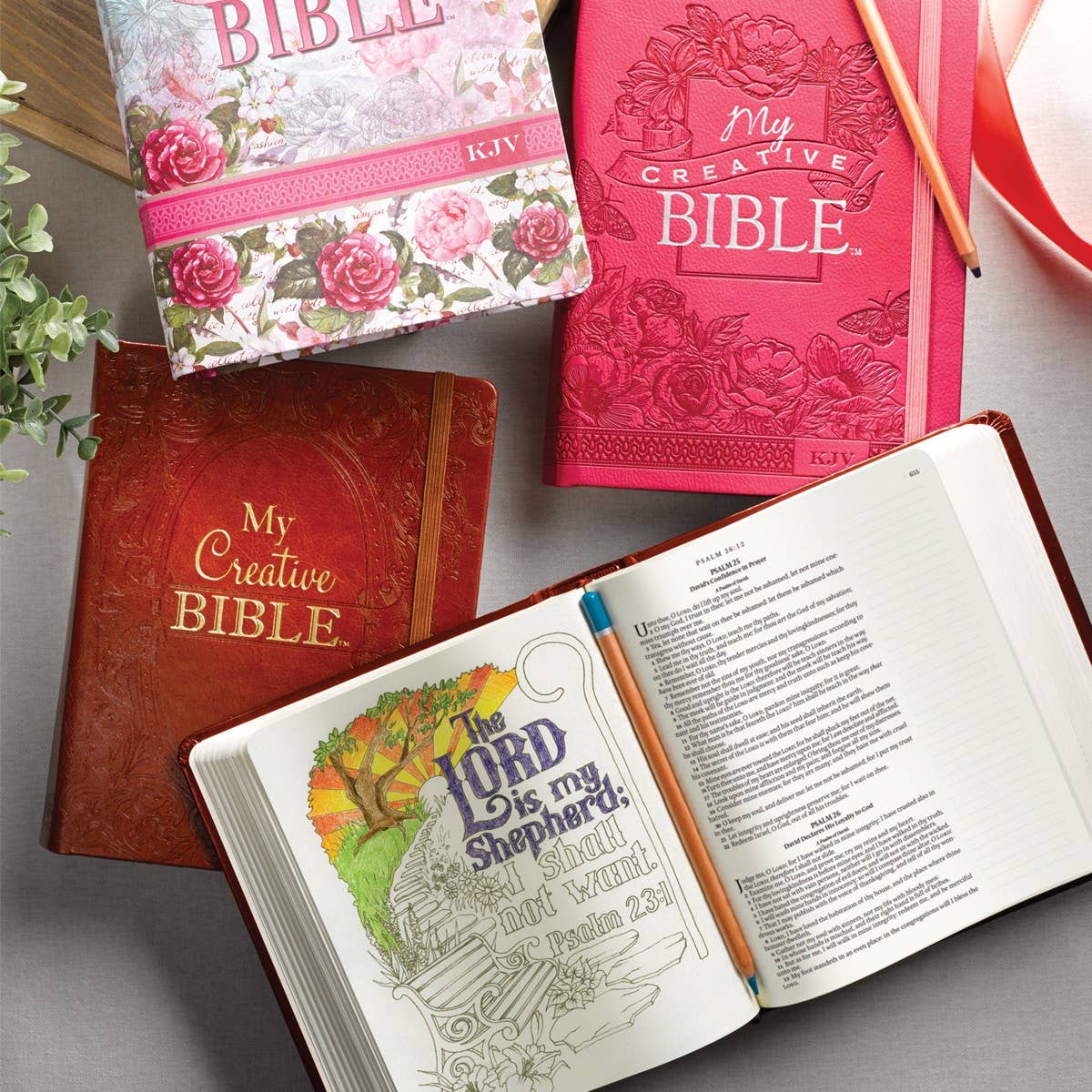 KJV My Creative Bible - Faux Leather Hardcover, Saddle Tan