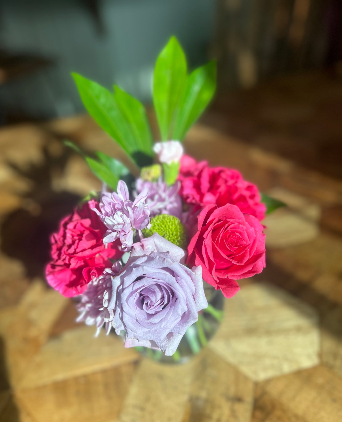 6 pack - Day Brighteners - six jars of fresh cut flowers