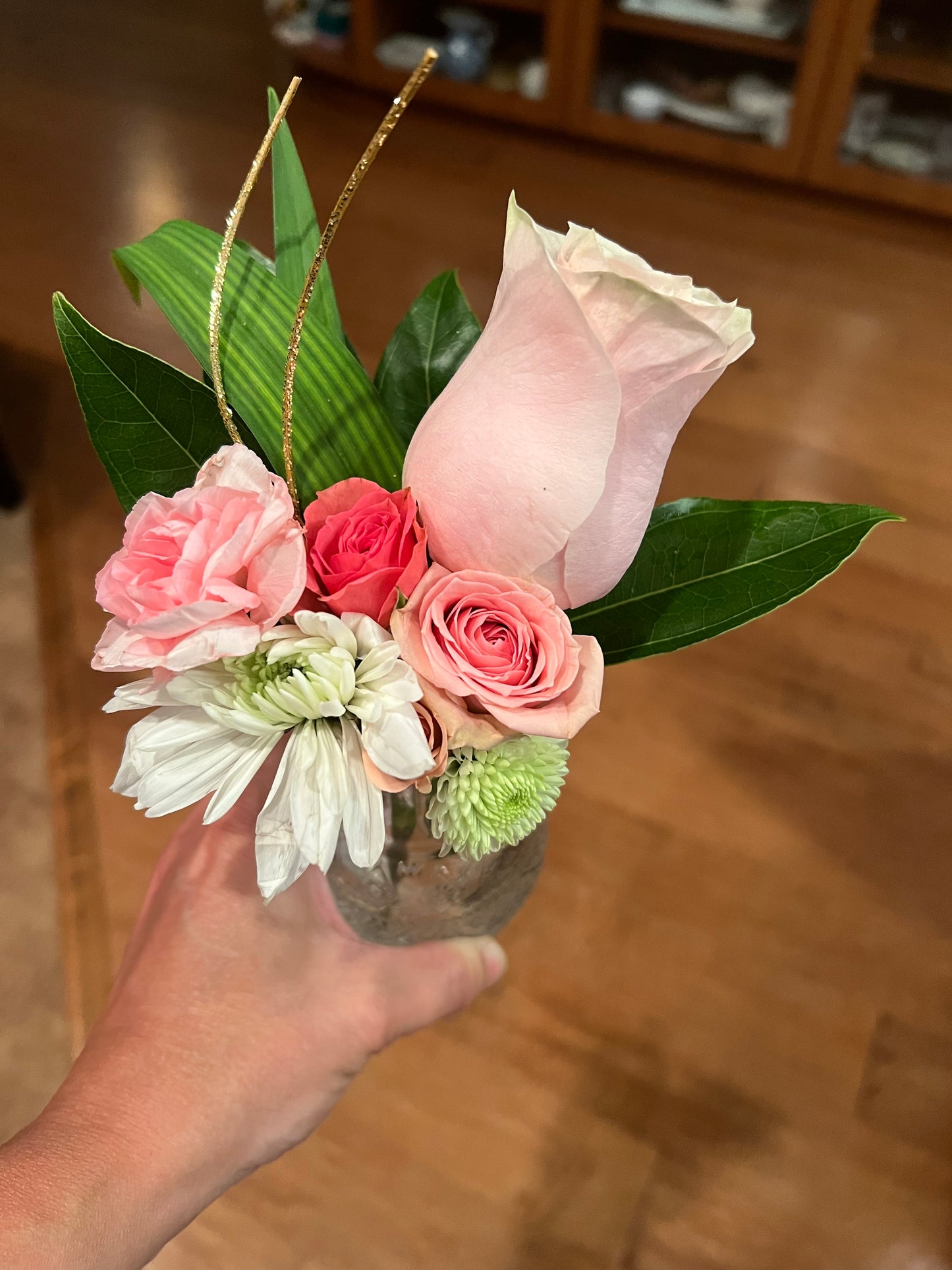 6 pack - Day Brighteners - six jars of fresh cut flowers