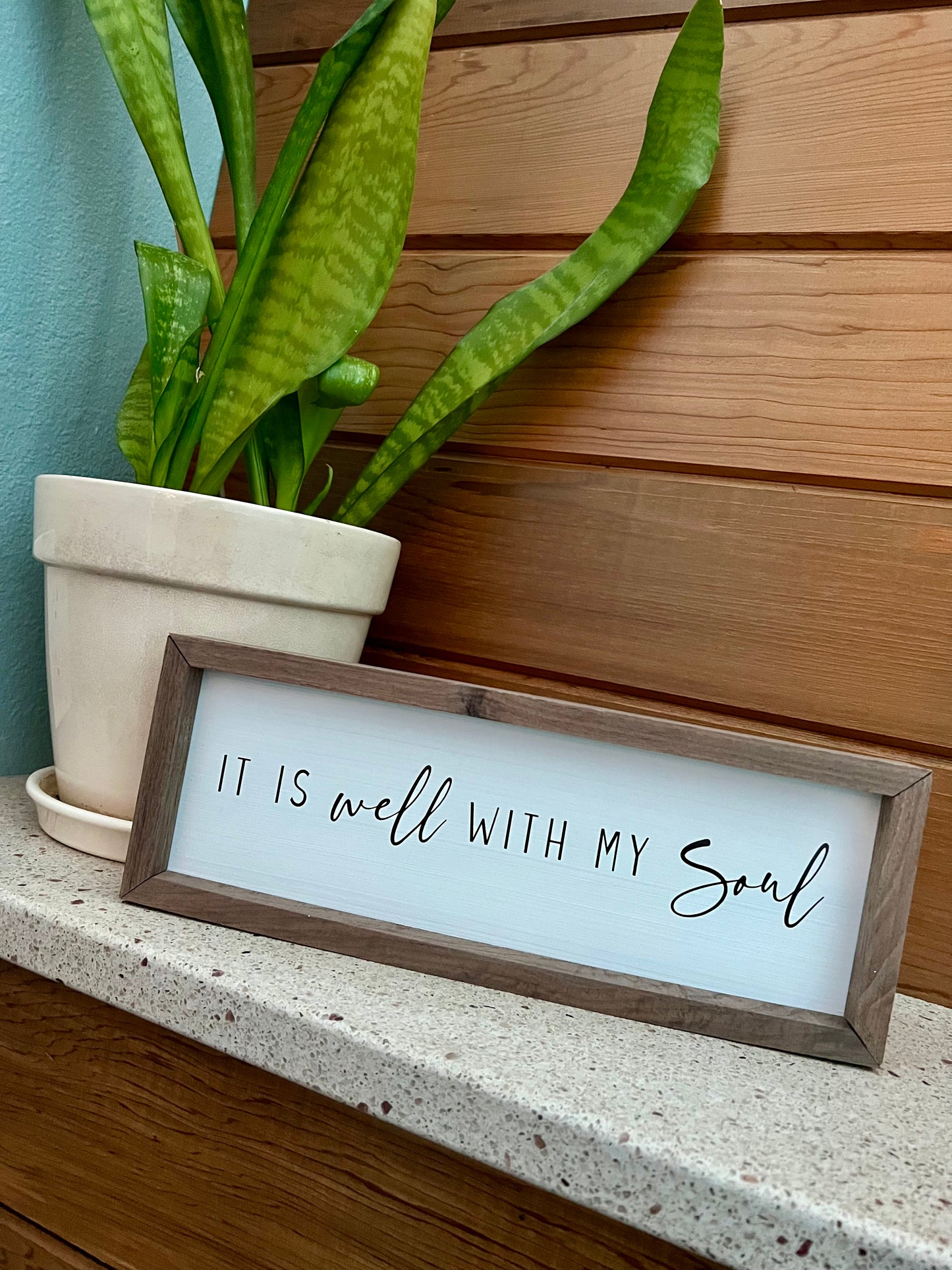 It Is Well With My Soul - wooden sign