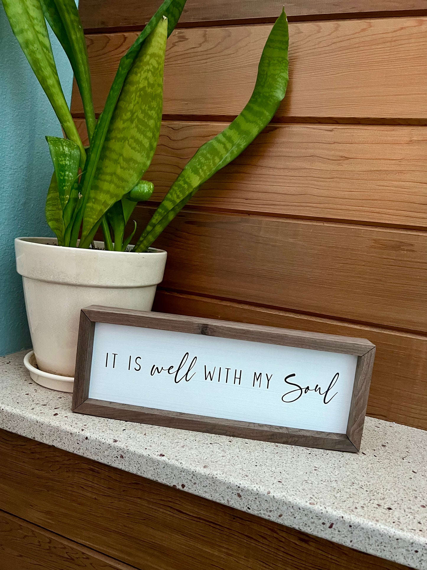 It Is Well With My Soul - wooden sign