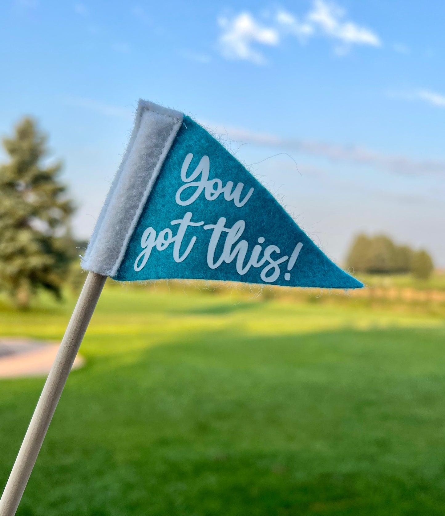 Tiny Message Pennant Flag | Wool Blend, Handmade in USA