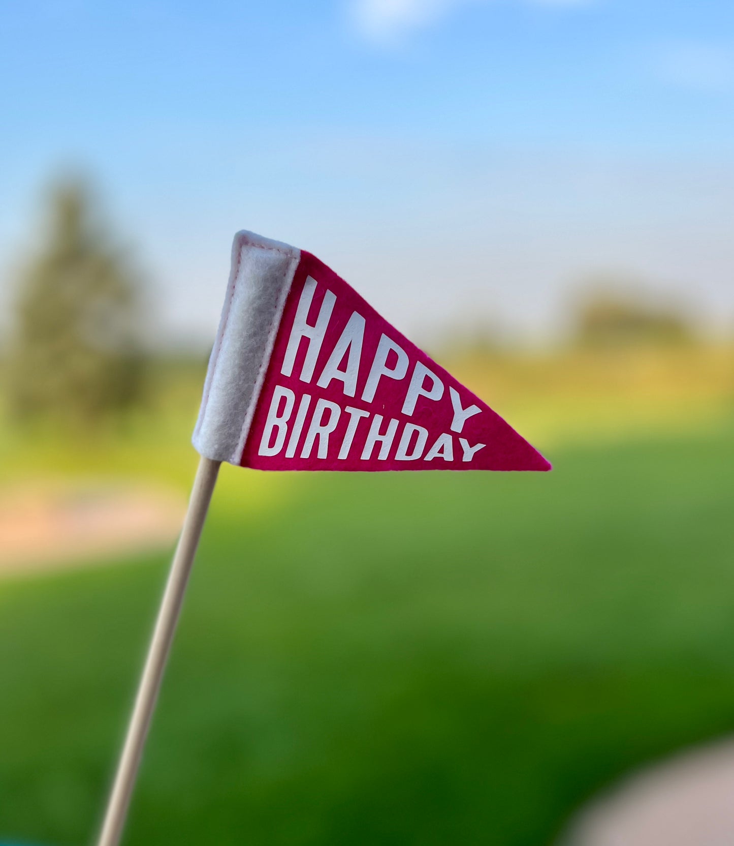 Tiny Message Pennant Flag | Wool Blend, Handmade in USA