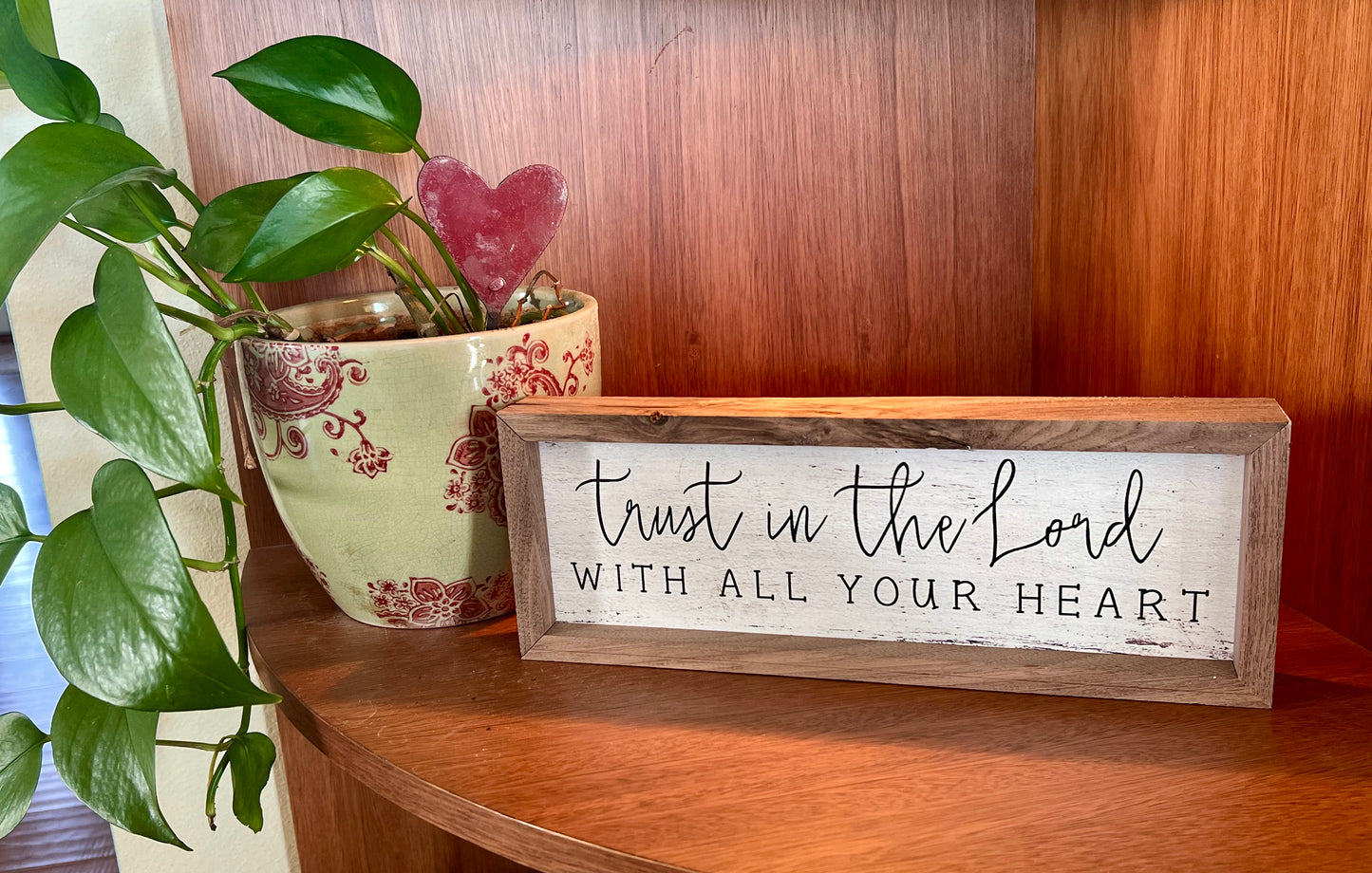 Trust In The Lord - wooden sign