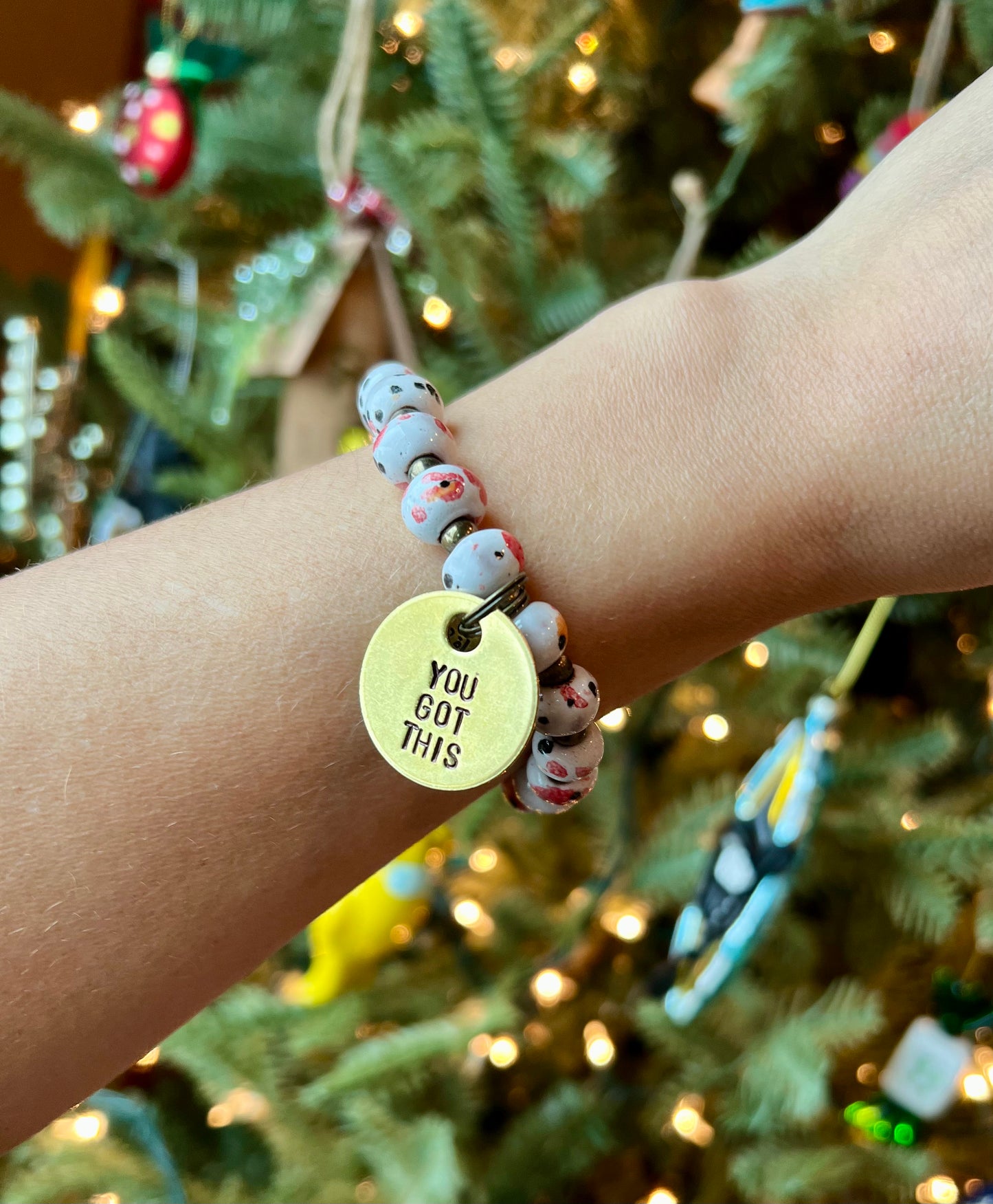 Poppy | YOU GOT THIS | Bel Koz Square Clay Bead Bracelet