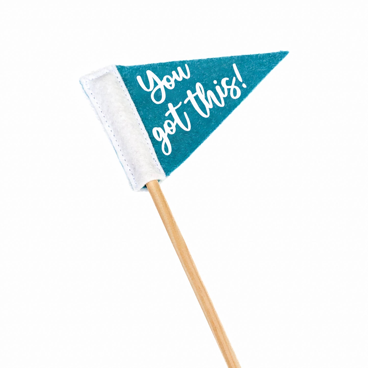Tiny Message Pennant Flag | Wool Blend, Handmade in USA