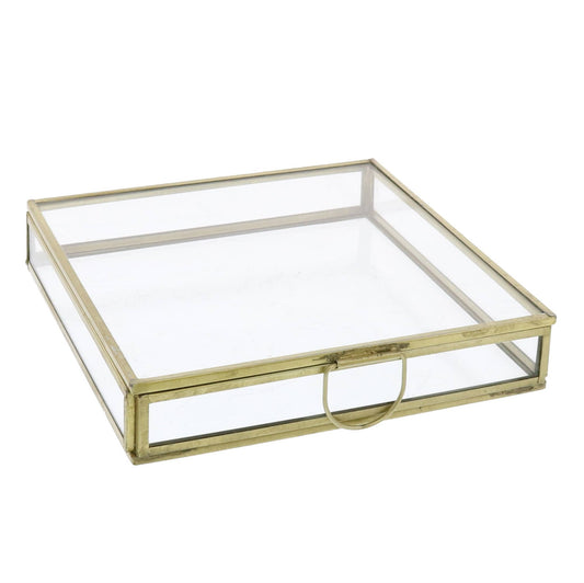 Flat, Square Glass Display Box