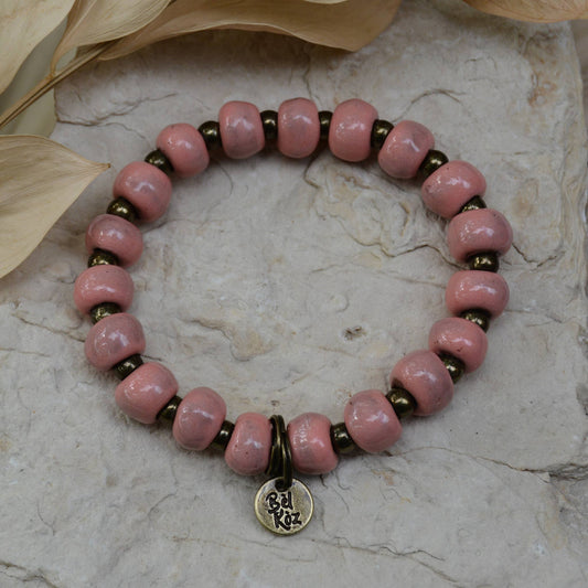 Bubble Gum | LOVED | Bel Koz Round Clay Bead Bracelet