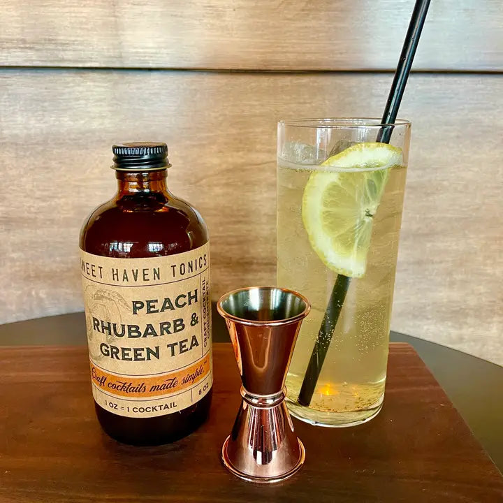 *NEW* Peach Rhubarb & Green Tea - Sweet Haven Tonic