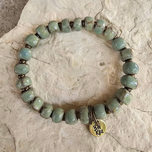 Jade | IT IS WELL | Bel Koz Square Clay Bead Bracelet