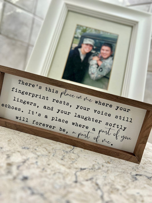 There's This Place - wooden sign