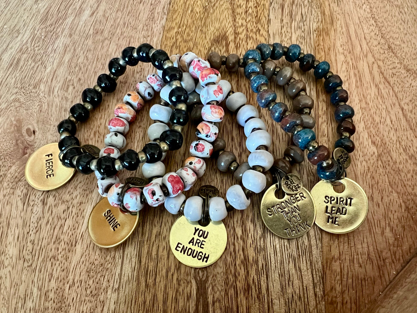 Blackout | FIERCE | Bel Koz Round Clay Bead Bracelet